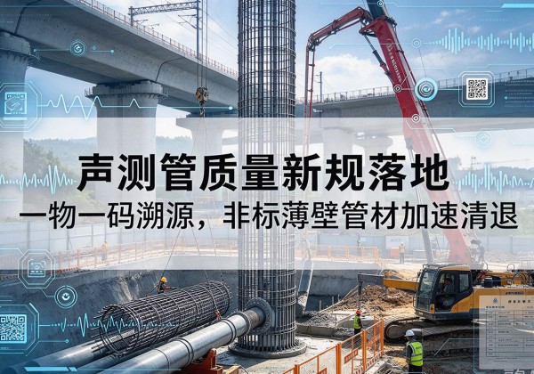 靖西声测管质量新规落地，一物一码溯源，非标薄壁管材加速清退